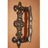 Southern Metal Large Fleur De Lis Door Handle Pull Heavy