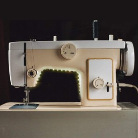 Haofy USB Sewing Machine Light, 30 cm/9.84 ft Flexible LED Light Strip Light, Super Bright Sewing Strip Light, 18 LEDs with Touch Dimmer and USB Power Supply, for All Sewing Machines (6500 K)