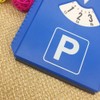 BWESOO Blue Digital Parking Timer Parking Disc with Ice Scraper