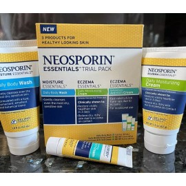 NEOSPORIN, Essential TRIAL PACK - Body Wash, Moisturizing Cream, Anti-itch Cream