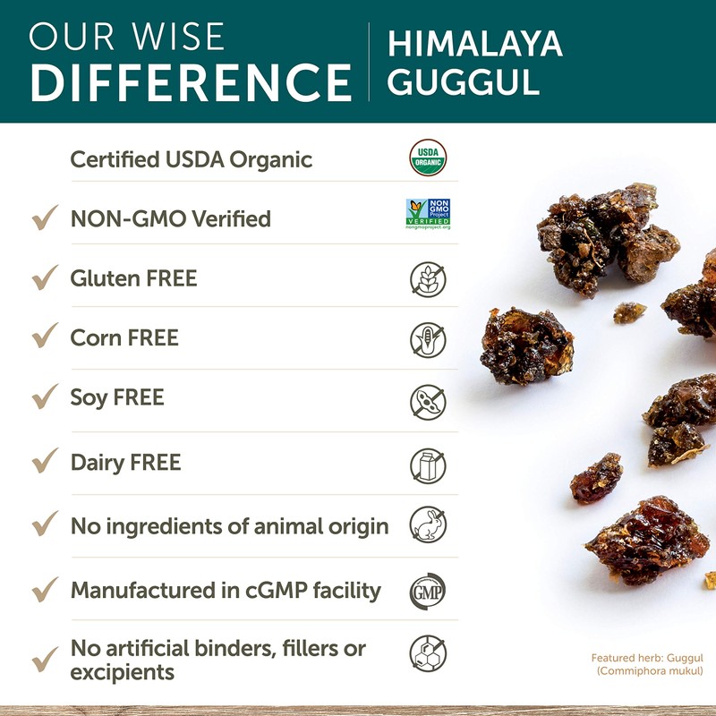 Himalaya Guggul, 60 Vegetarian Capsules, Helps Support Healthy Cholesterol Levels,