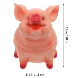 VOSAREA Piggy Bank Children's Cute Pig Shaped Money Box Coin Bank 20 x 15 cm Piggy Bank Resin Money Box Funny Piggy Bank Coin Money Saving Bank for Children Boys Girls