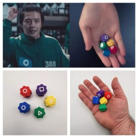 3D Printed Squid Game 2 Gonggi Stones Traditional Korean Jacks Weighted Made in USA