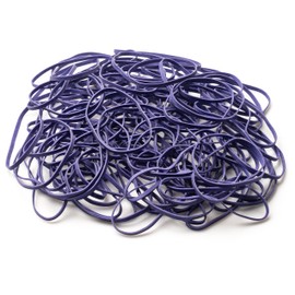 PlasticMill Rubber Bands - #33 Size - Purple Rubberbands - 100 Count.