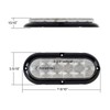 Partsam 4Pcs 6 Inch Oval Led Trailer Tail Lights Kit