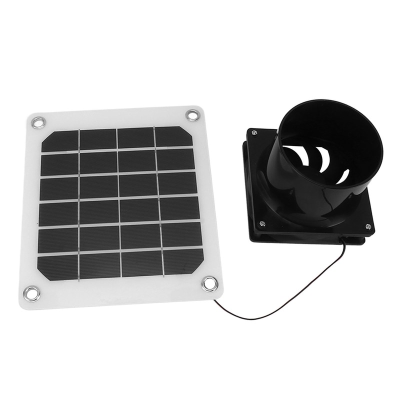 20W Solar Panel Exhaust Fan Kit with Protective Net 6