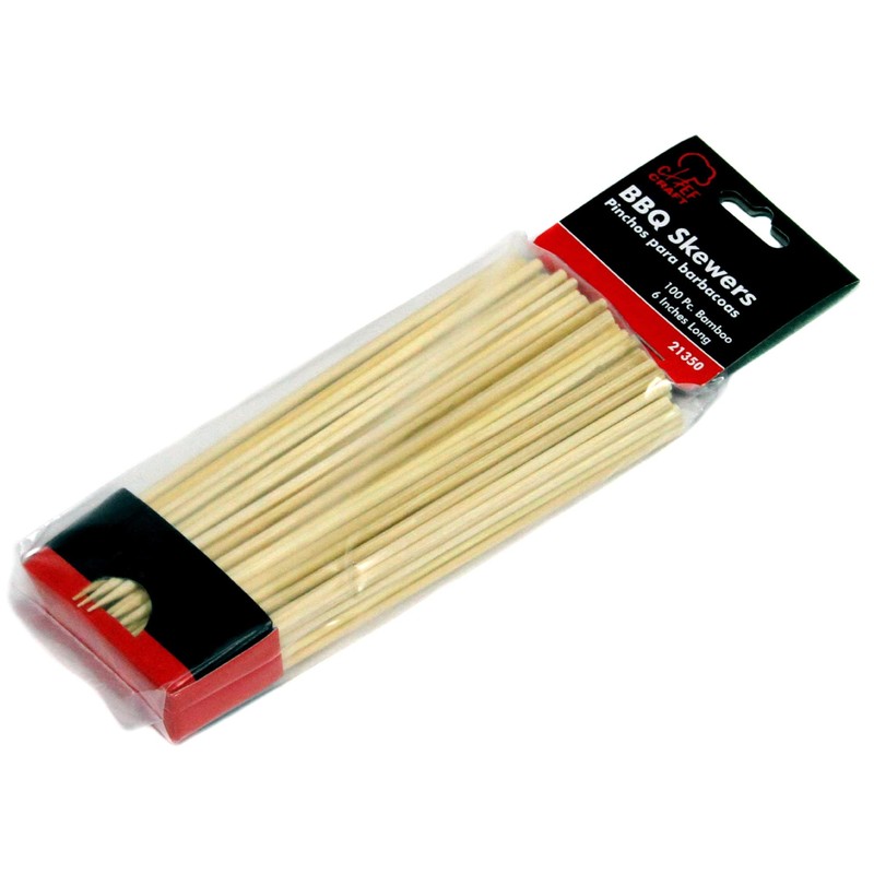 Chef Craft 21350 Select Bamboo Barbecue Skewers, 6 inch 100