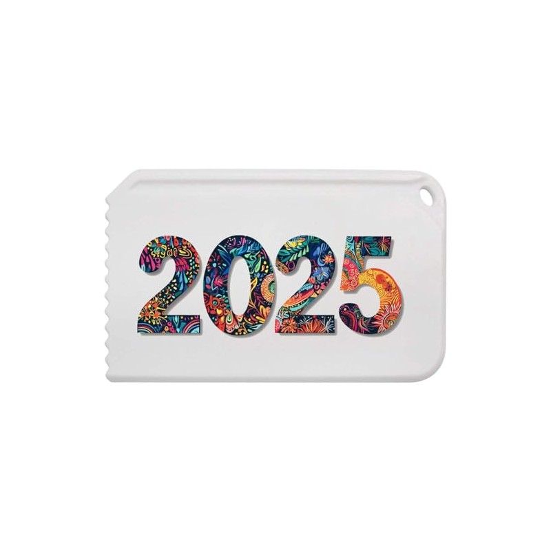 Azeeda 'Colourful 2025' Plastic Ice Scraper (IC00041269)