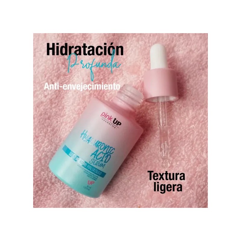 Kit Skincare Pink Up 3pz Hialurónico + Colágeno + Retinol