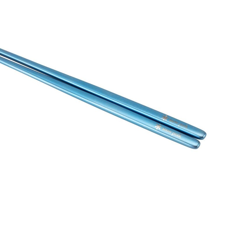 Snow Peak SCT-115-BL Titanium Tapered Chopsticks Blue with Novelty