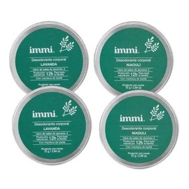 4 Pz Immi Desodorante Natural Ecologico Mujer Y Hombre