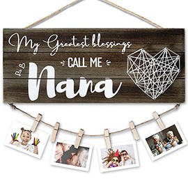 Mothers Day Gifts for Grandma Nana,Grandma Gifts,Grandma Birthday Gifts,Unique Grandma Grandmother Picture Frame Gifts from Grandchildren Grandkids Granddaughter,First Time New Great Mother's Day Grandma Nana Gifts