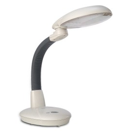 EasyEye Energy Saving Oval Shaped Desk Lamp with Ionzier, Gray
