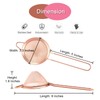 Small Strainer Set of 2, E-far 3.3 Inches Stainless Steel