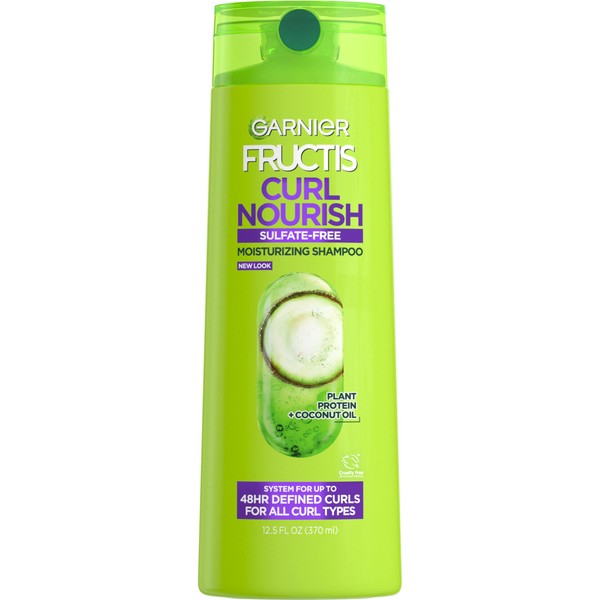 Garnier Garnier Fructis Curl Nourish Sulfate Free Moisturizing Shampoo, 12.5