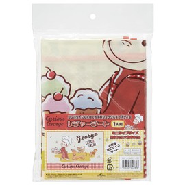 Skater VS1-A Leisure Sheet, S Size, 23.6 x 35.4 inches (60 x 90 cm), Curious George