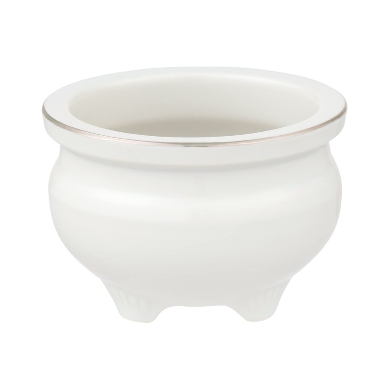 White Gold Lotus Incense Burner