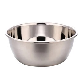 Aleissi | Bowl, Ensaladera, Tazón de Acero Inoxidable Mediano de 28cm X 11.5cm, Ideal para Ensaladas, Mezclar y Batir