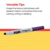 School Smart Washable Art Markers, Conical Tip, Purple, Pack of