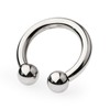 Removable Large C-Shape Opening-Ring Accessory, Men's Stainless Steel Weight Ring