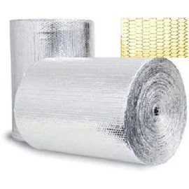 Reflective Gold Insulation Roll Double Bubble Heat Shield Garage Door Panel 2x4