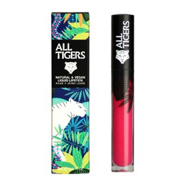 Liquid Lipstick – Matt, Vegan & Natural – Long Hold – Colour: Fuchsia "Own The Stage" 786 – Lipstick without Petroleum-based Ingredients – Organic Ingredients ALL TIGERS