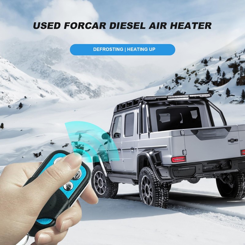 Konuooer Car Heater LCD Switch Controller with Remote Control 12V/24V