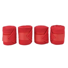 4Pcs Horse Leg Warp Self Adhesive Breathable Wear Resistant Animal Leg Bandage for Cows Horses Red