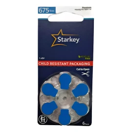 Starkey 60 Pilas Auditiva Starkey No. 675 Para Aparatos Auditivos