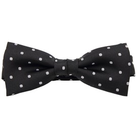 [8] Striped Bow Tie with Polka Dots, C. Black Dot