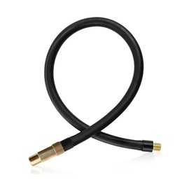 COZERI 2-in-1 Schrader & Presta Valve Adapter, 40 cm Extension Hose for Air Pressure Compressors, Replacement Hose for Bicycle, Car, Motorcycle Tyres, Presta & Schrader Valves