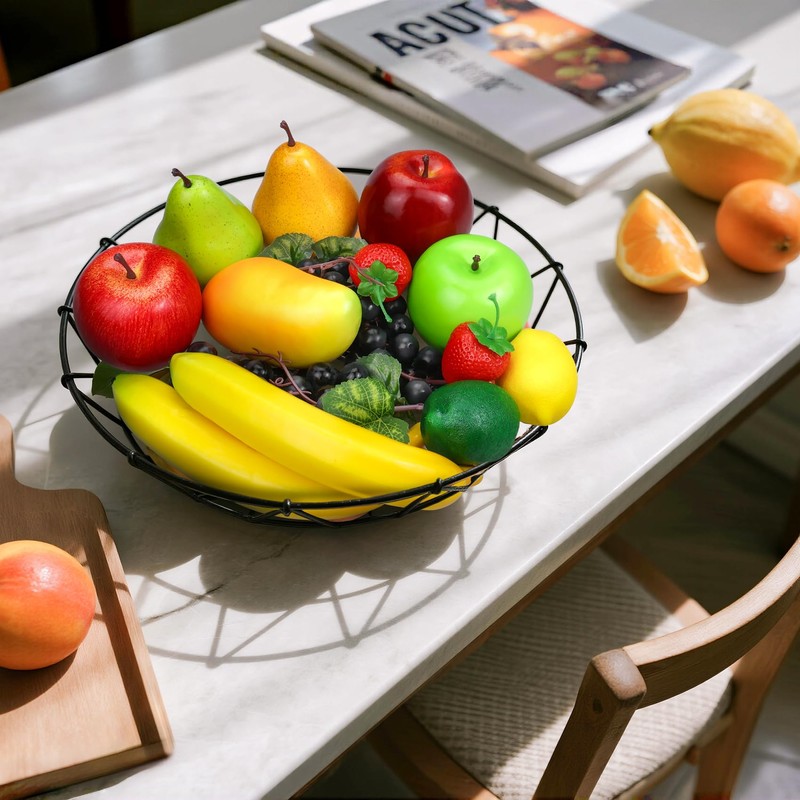 14-Pack Artificial Fruit Decor, Realistic Fake Fruits for Table Centerpiece