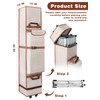 Roetelo Wheeled Canopy Tent Storage Bag for 10x10x48 Inch Pop