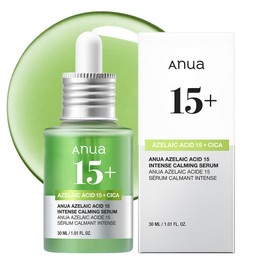ANUA Azelaic Acid 15 Intense Calming Serum, 1.0 fl. oz. (30 mL), Beauty Serum, Oil-Moisture Balance, Sebum, Pore Care, CICA, High-Density Beauty Serum, Azelaic Serum, Skin Care for Oily Skin and