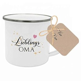 Manufaktur Liebevoll Mugs with [German Language] Printed Sayings and Gift Tags for Many Occasions / Gift Idea for Birthdays, Thank You and Christmas