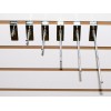 Exhivit Gancho Blister Cromo P/panel Ranurado 12 Pzs De 30