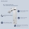 Airuida Tall Bathroom Vessel Faucet Chrome Polish Waterfall Bathroom Single