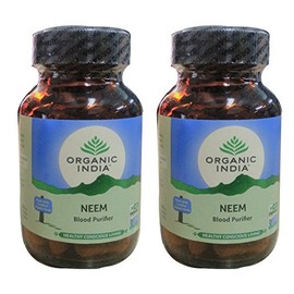 Organic India Herbal Neem Azadirachta indica (2 x 60 Veggie Capsules)