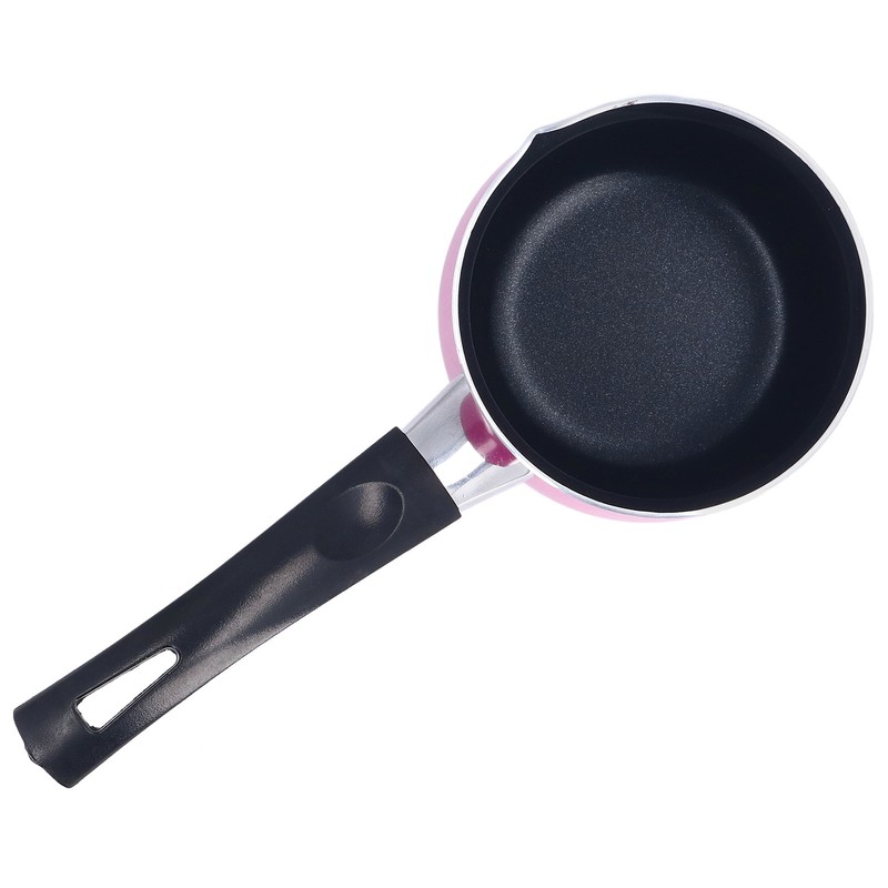 Mini Milk Pot Anti Sticky Single Handle Easy to Clean