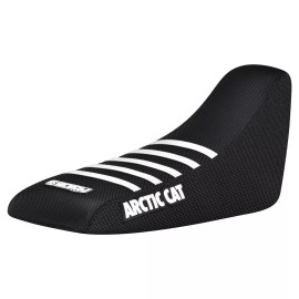 Enjoy Mfg Arctic Cat 50 90 Gripper Seat Cover  2002 - 2005  ALL BLACK/WHITE rib #256