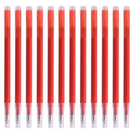PKCHYE Pack of 12 Compatible with Pilot Frixion Rollerball Pen Erasable 400 m Writing Length Rollerball Pen Erasable Ballpoint Pen Thermosensitive Ink Replaceable Refill Red 0.7 mm ST025