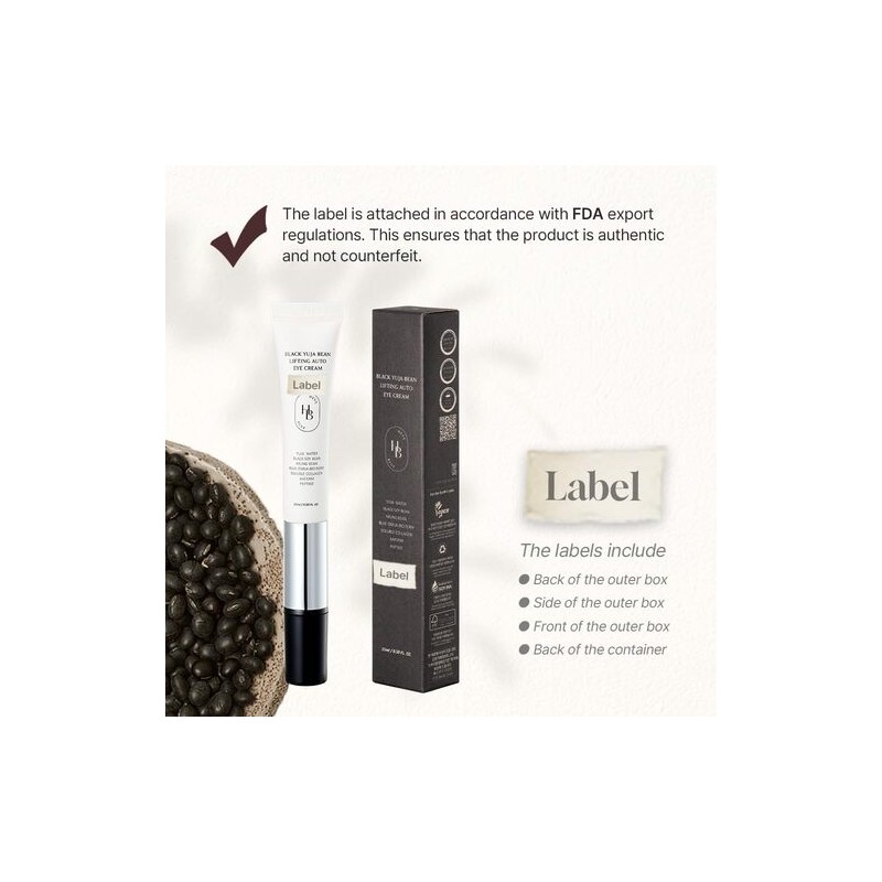HEVEBLUE [HEVEBLUE]Black Yuja Bean Lifting Eye Cream 15ml