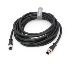 SZRMCC M12 A Code 12 Pin Male to Female Sensor Actuator Cable High Flex Waterproof Cable for Cognex in-Sight 7000 2000 8000 DMR-300 Series Industrial Camera Machine Vision (5m)