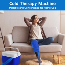 Cold Therapy Machine for After Surgery Recovery, Okyna Universal Cryotherapy System Ice Therapy Machine with Compression Pad for Knee, Elbow, Ankle, Leg, Bakc Post-Surgery Care