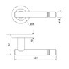 Brushed Stainless Steel Door Handles with Designer T Bar 3