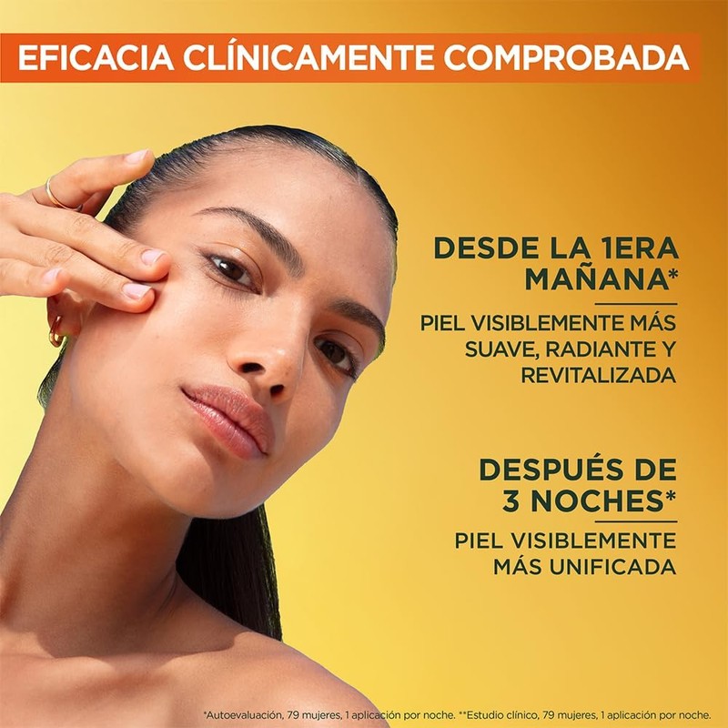 Garnier Express Aclara Serum Noche Antimanchas con 10% Vitamina C