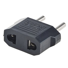 SLLEA US USA to EU Euro Europe Power Jack Wall Plug Converter Travel Adapter
