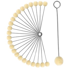 Operitacx 100pcs Wool Dauber Balls Leather Paint Brushes Dye Applicator Tool Leather Dye Kit Versatile for