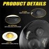 Unbranded Pair 7" inch Round LED Headlight DOT High-Low Beam