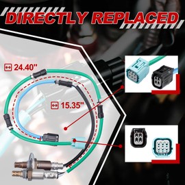 UNITHUB Oxygen Sensor Upstream + Downstream 234-9062 234-4359 Compatible for Honda CRV CR-V 2.4L 2007 2008 2009 36531RZA013 36532RZA004 (Set of 2)